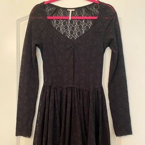 Free People black lace dress